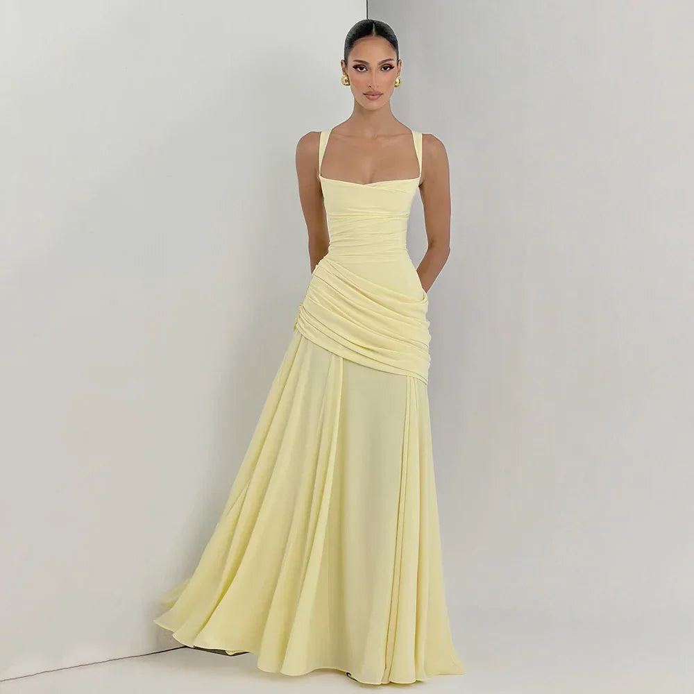 yellow gingham maxi dress Women's yellow and white gingham midi dress – Purple Door Boutique main image 1