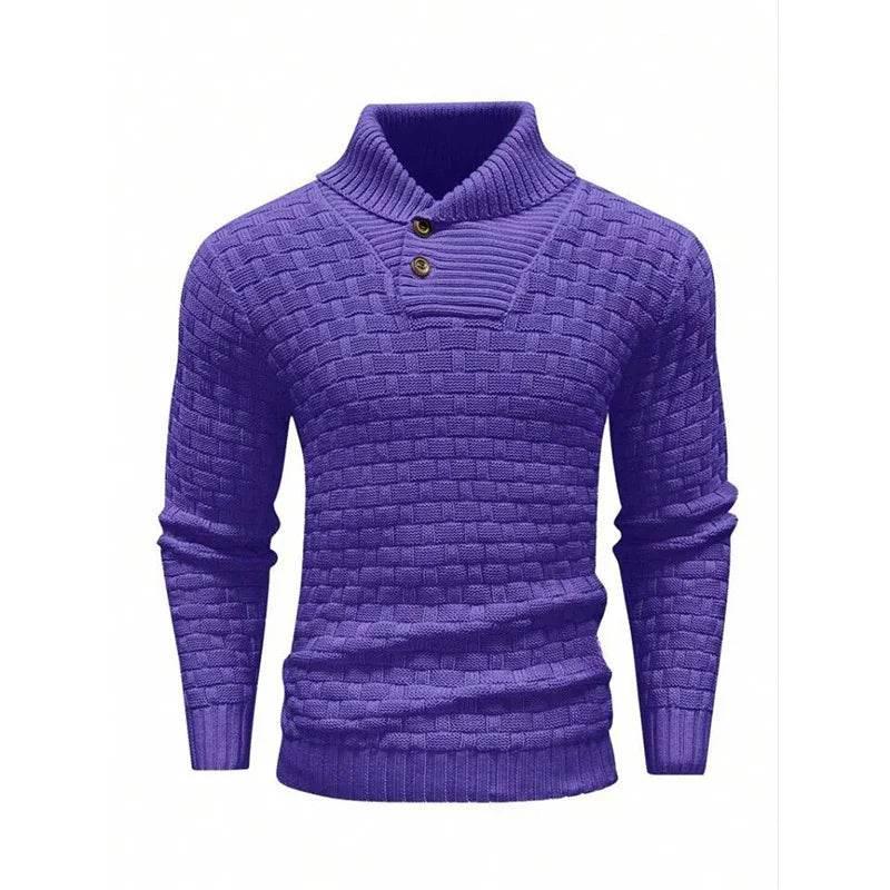 Men's Slim Turtleneck Sweater - Fashion Casual Pullover - ZA-Zola