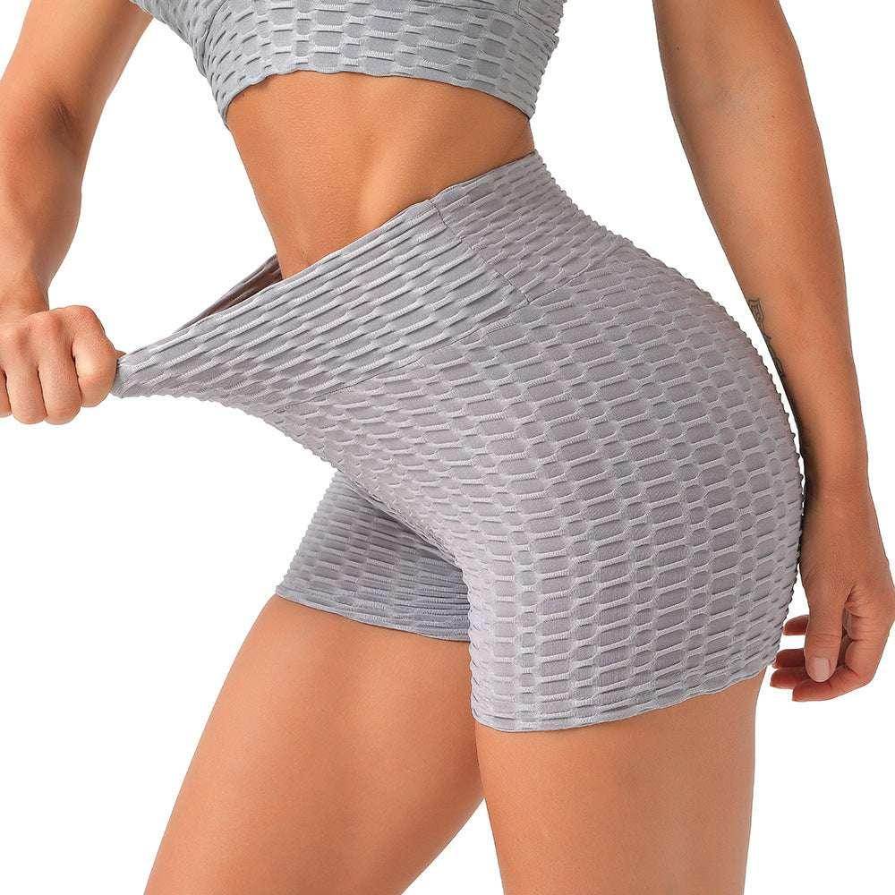 High Waist Yoga Shorts for Women - Hip Lift & Solid Colors - ZA-Zola