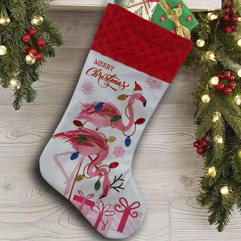 Flamingo Christmas Stockings Holiday Decoration Pendant - ZA-Zola