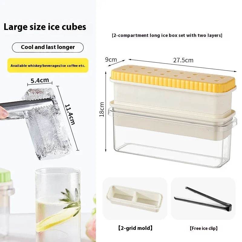 Large Gap Press Ice Cube Mold - Single to 4 Grids - ZA-Zola