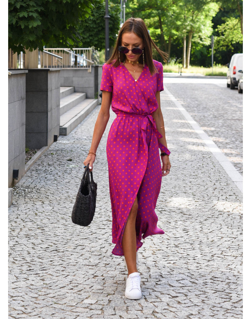 Women’s Printed Beach Dress Summer A-Line Casual Vacation Dress Elegant Lightweight Holiday Outfit