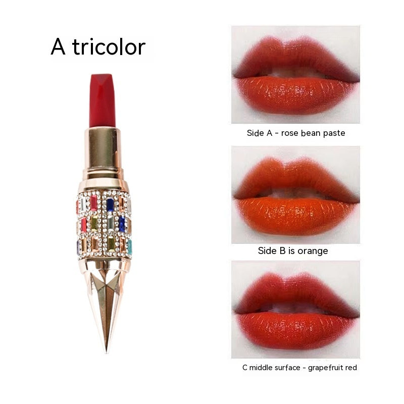 Three-Color Moisturizing Matte Lipstick | Queen Truncheon