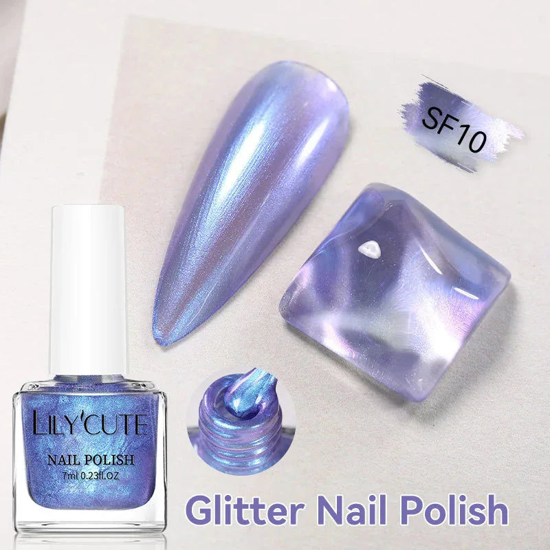 Metallic Mirror Nail Polish – Quick-Dry, No Baking Needed - ZA-Zola