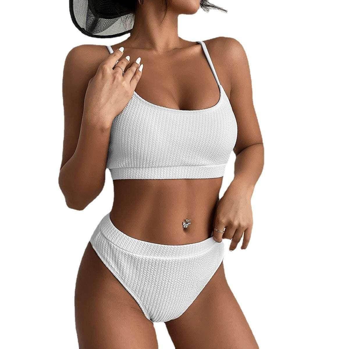 Ribbed High Waist Bikini Set – Push-Up, Sexy Cut | S–XL - ZA-Zola