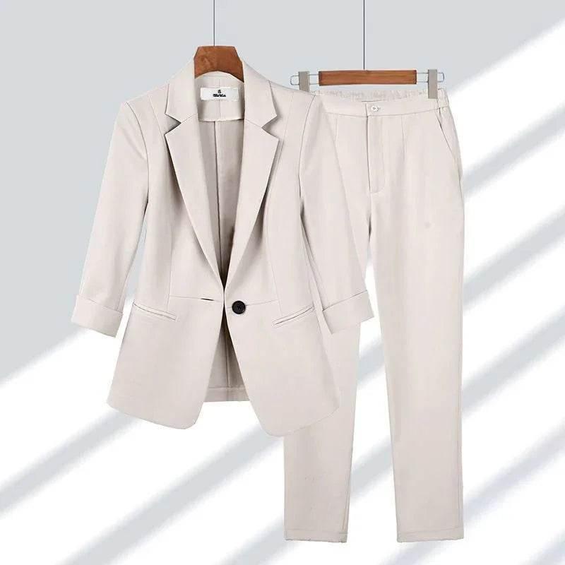 2pc Blazer & Pants Set – Office Chic, Street Cool - ZA-Zola