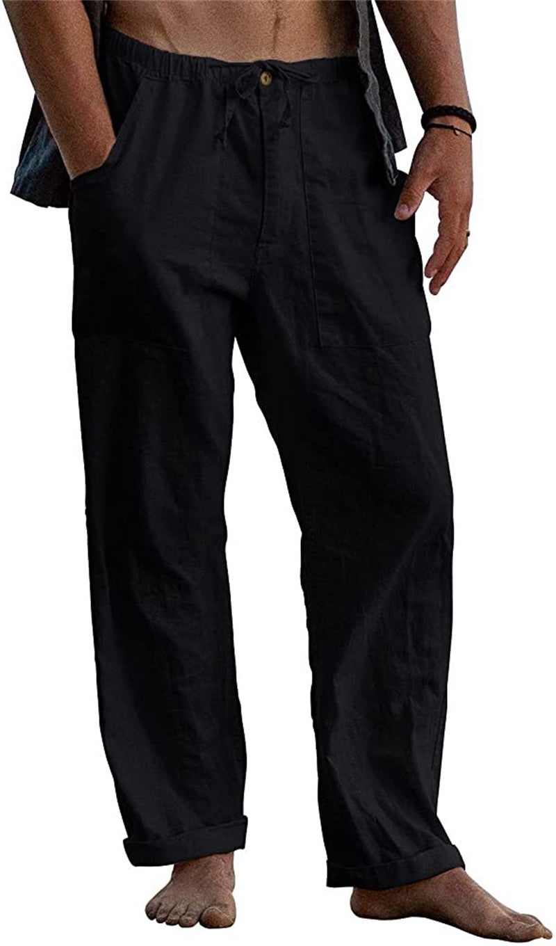 Men's Casual Drawstring Loose Pants | Cotton Comfort