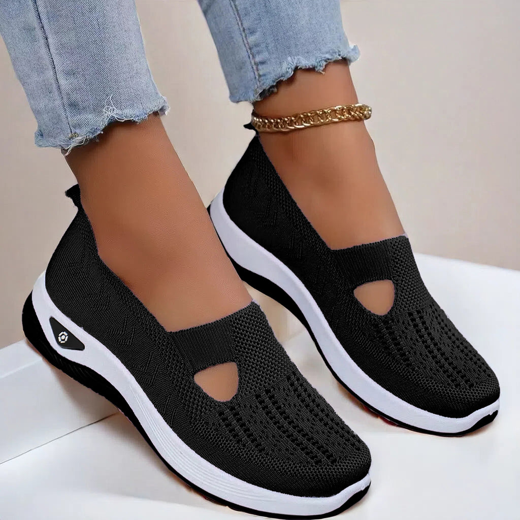Women’s Mesh Flats Breathable Slip On Casual Comfort Shoes