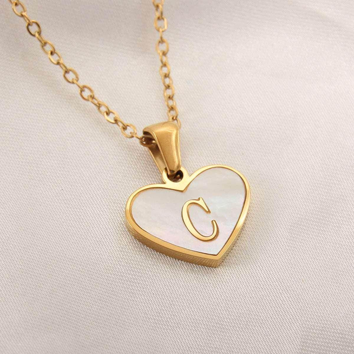 26 Letter Heart Necklace – Personalized Valentine's Gift - ZA-Zola