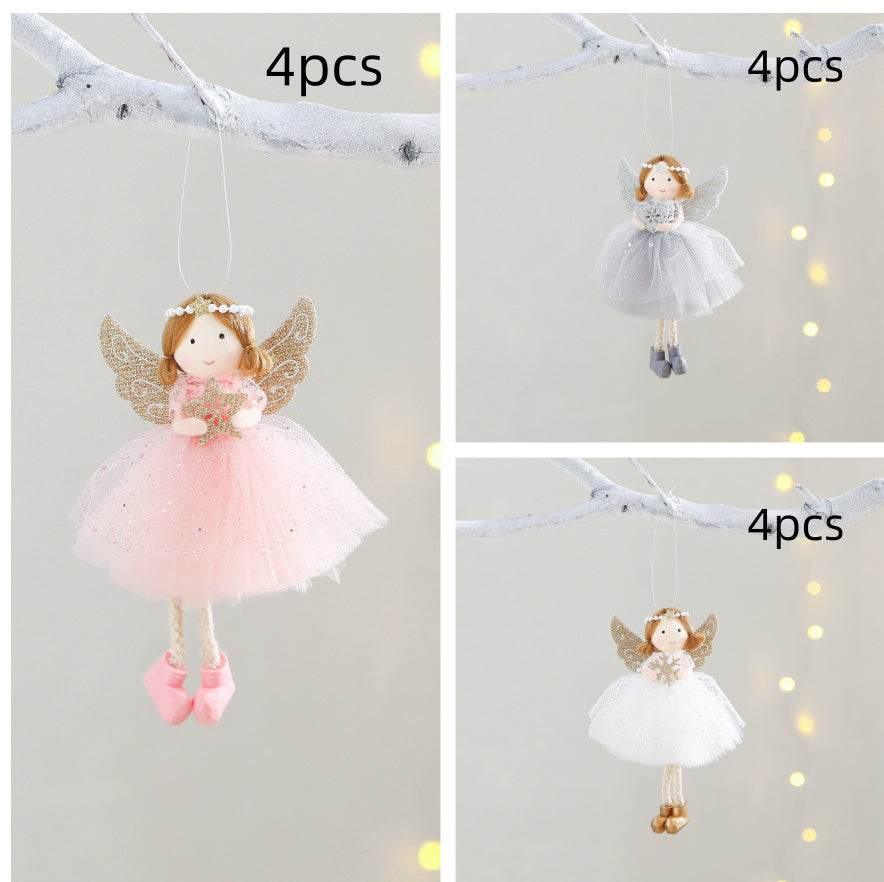 Christmas Angel Girl Pendant Winter Mesh Big Eyes Décor - ZA-Zola