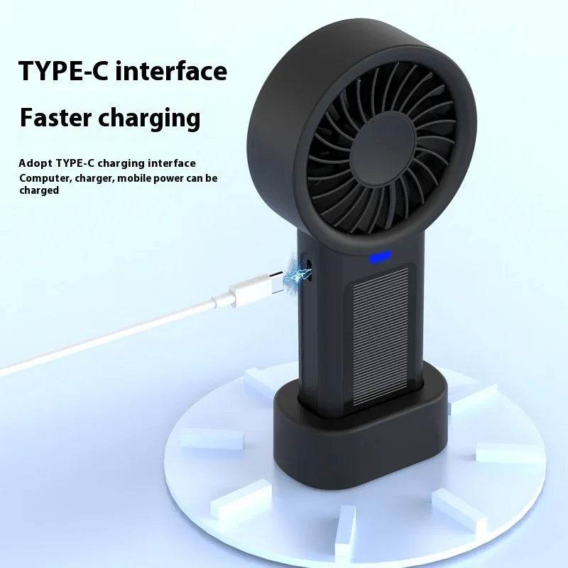 Solar USB Mini Handheld Fan - Rechargeable & Portable - ZA-Zola