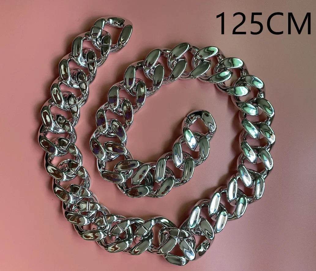 Gold Thick Chain Waist Chain – Casual Style for Women - ZA-Zola