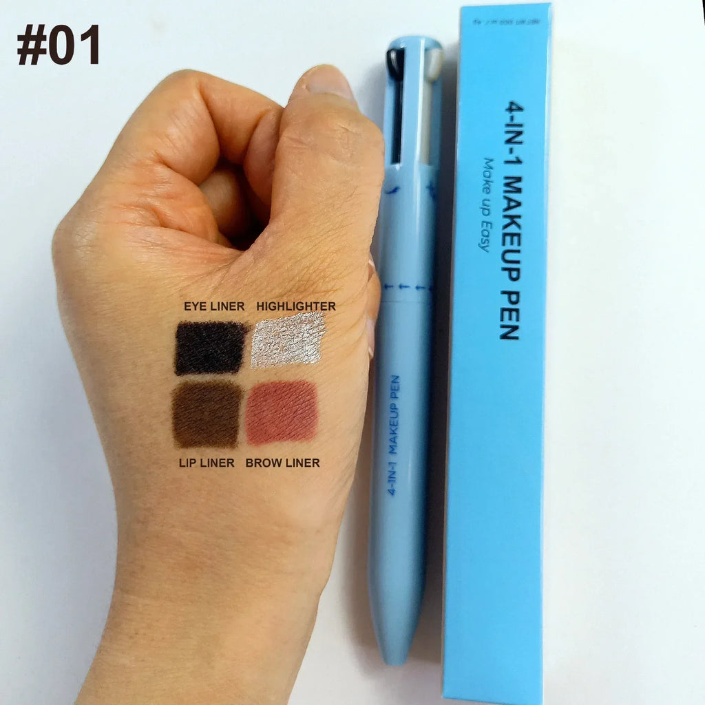 4 in 1 Makeup Pencil – Eyebrow, Eyeliner, Lip Liner & Highlight - ZA-Zola