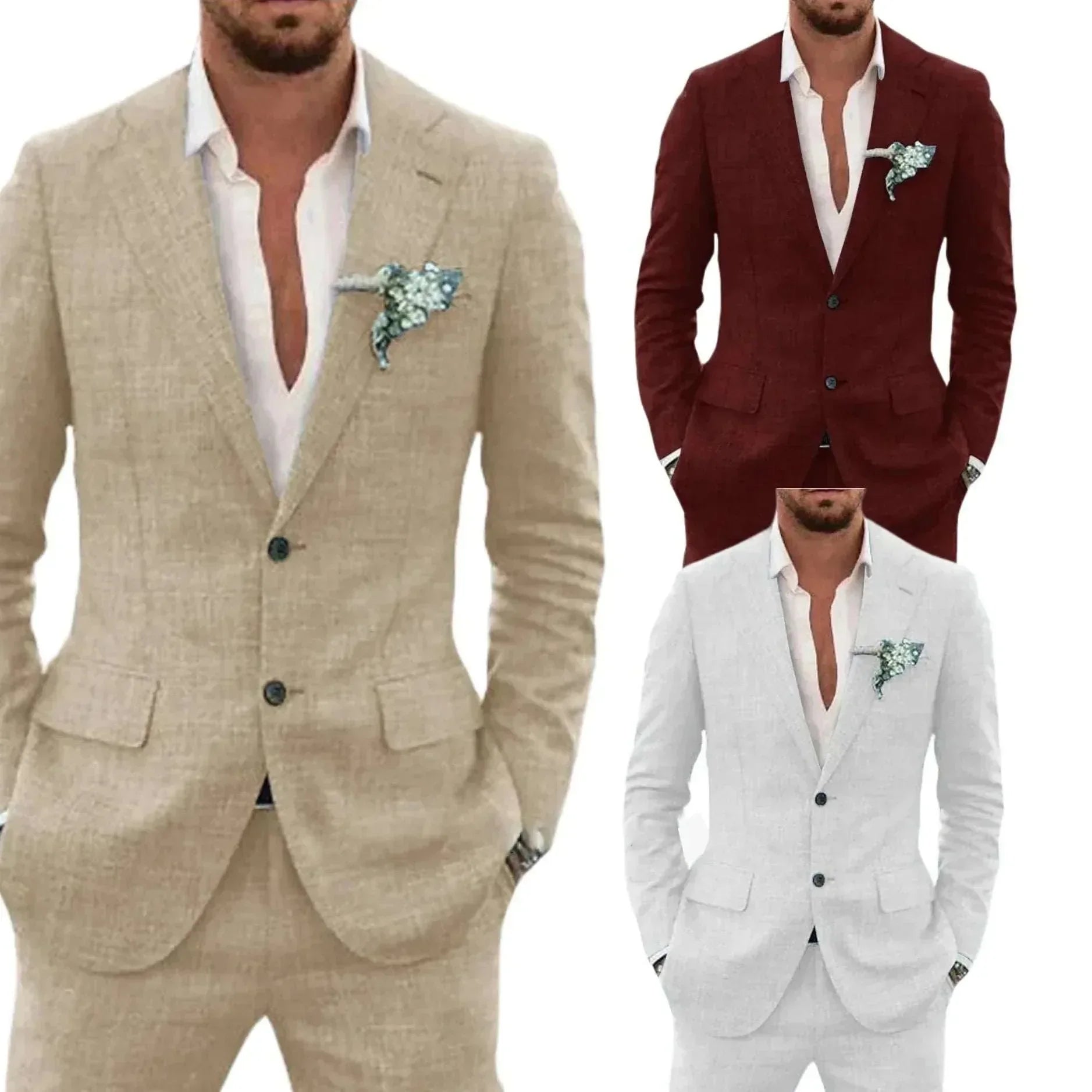 Men’s Two-piece Suit – Casual Slim Fit Daily Set - ZA-Zola