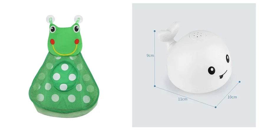 Electric Whale Bath Toy with Light & Water Spray - ZA-Zola
