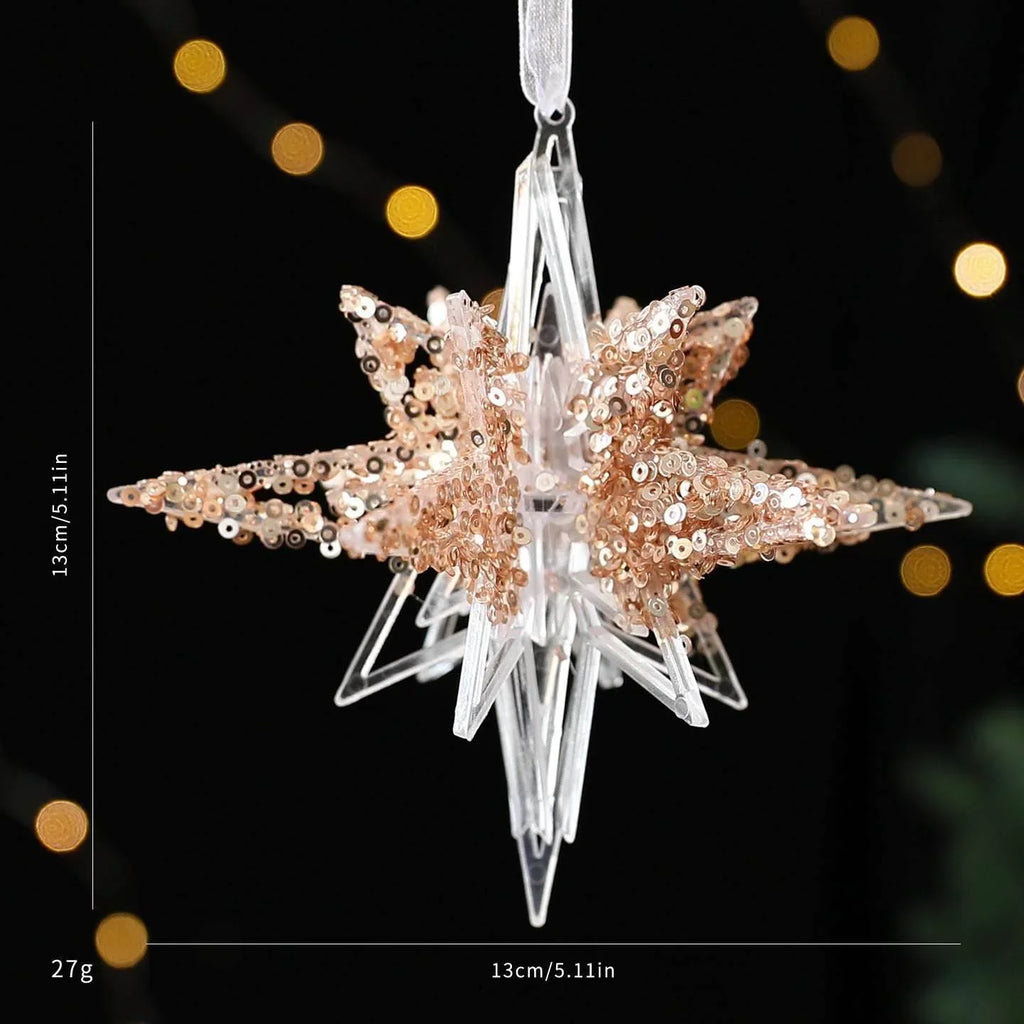 Sequined Acrylic Christmas Decoration Pendant Ornaments - ZA-Zola