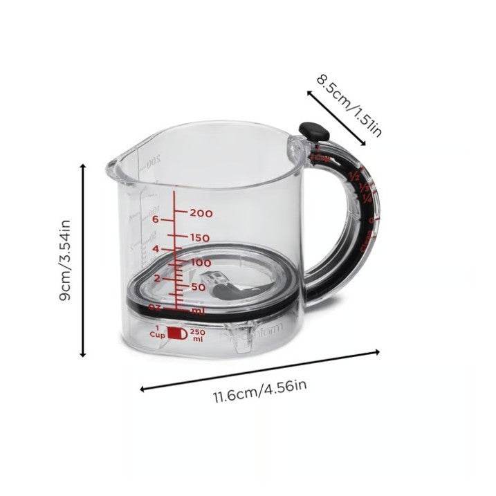 4-in-1 Adjustable Measuring Cup | Multi-Functional Kitchen Tool - ZA-Zola