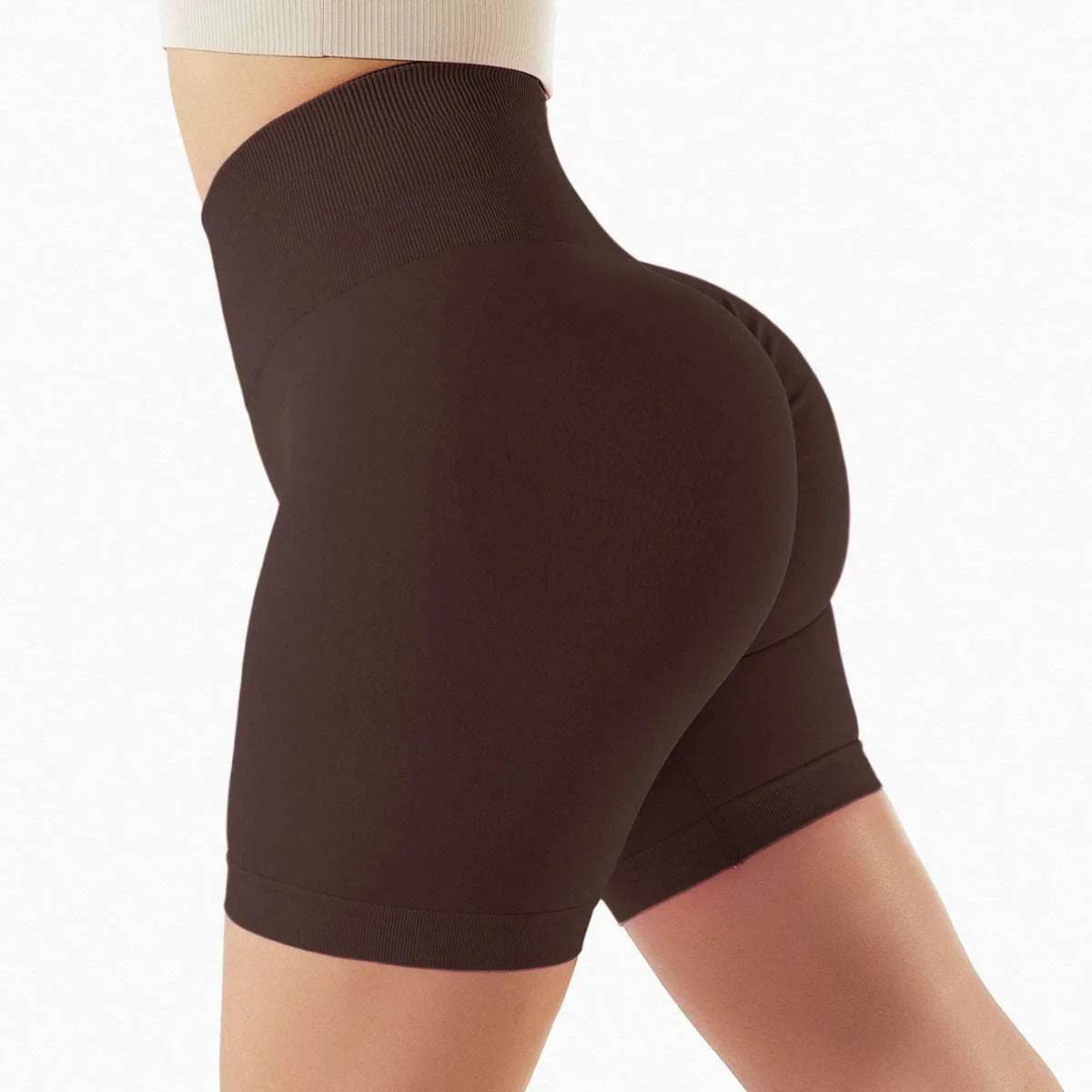 Seamless Yoga Shorts with High Hips & Waist - Comfortable & Stylish - ZA-Zola