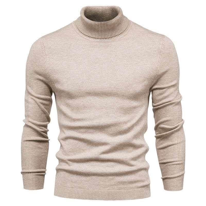 High Neck Men's Casual Knit Sweater – Warm & Stylish - ZA-Zola