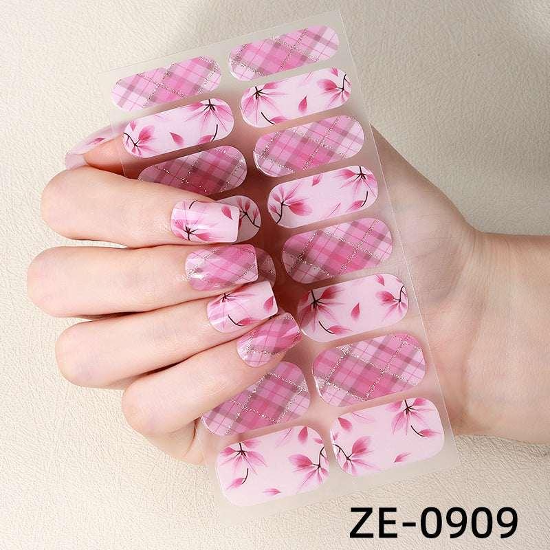 Gradient French Nail Stickers – Aurora Onion Powder Style - ZA-Zola