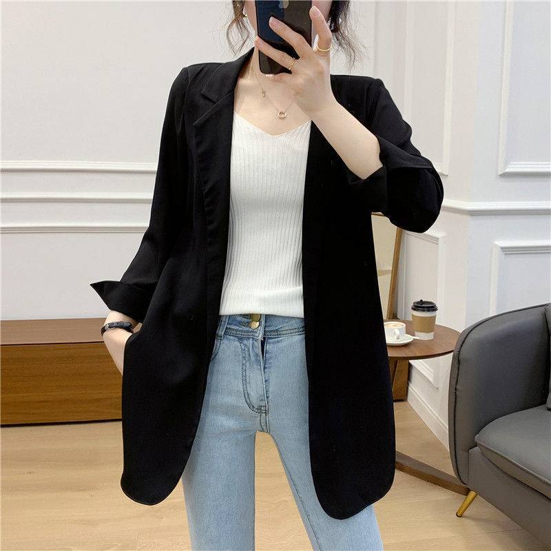 Stand Collar Slim Office Blazer | Women Outerwear