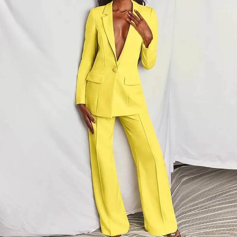 2pc Blazer & Pants Set – Women’s Spring Street Look - ZA-Zola