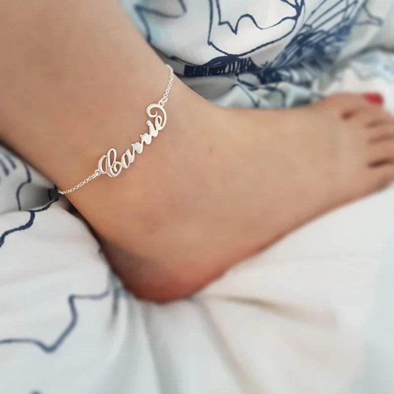 Personalized Name Anklets for Women – Stylish Beach Jewelry - ZA-Zola
