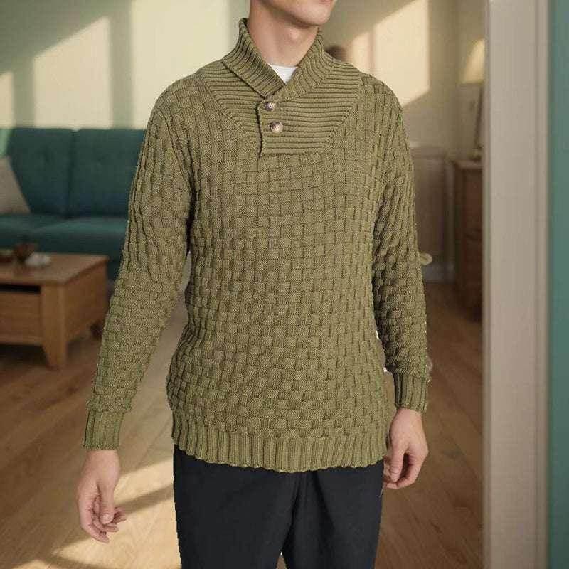 Men's Slim Turtleneck Sweater - Fashion Casual Pullover - ZA-Zola