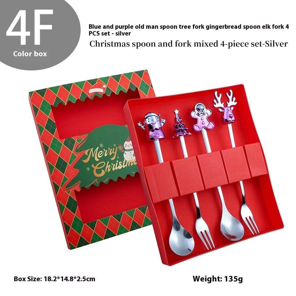 Christmas Cartoon Spoon Set | Cute Stainless Steel Kit - ZA-Zola