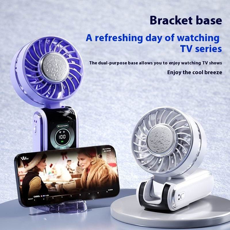 ZA-Zola Ice Compress Digital Display Handheld Fan - ZA-Zola