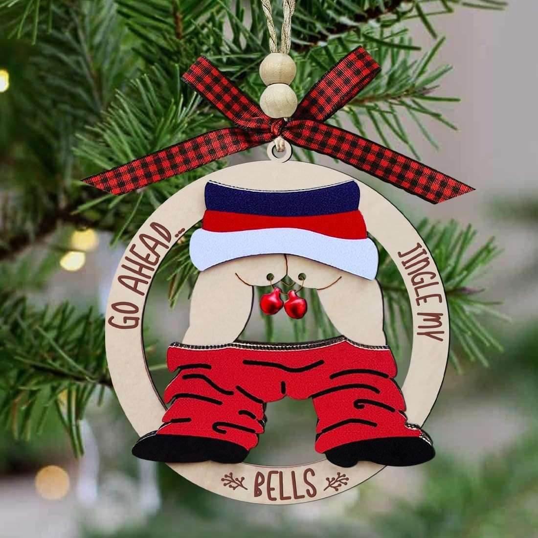 Christmas Gift Pendant Wooden Bell Hanging Decoration - ZA-Zola