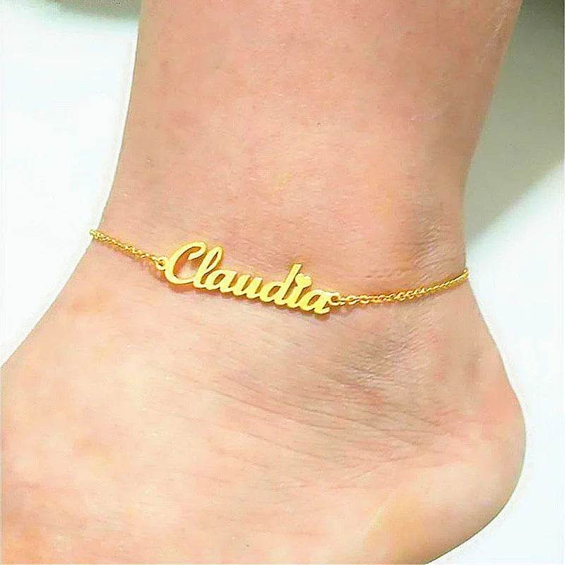 Personalized Name Anklets for Women – Stylish Beach Jewelry - ZA-Zola