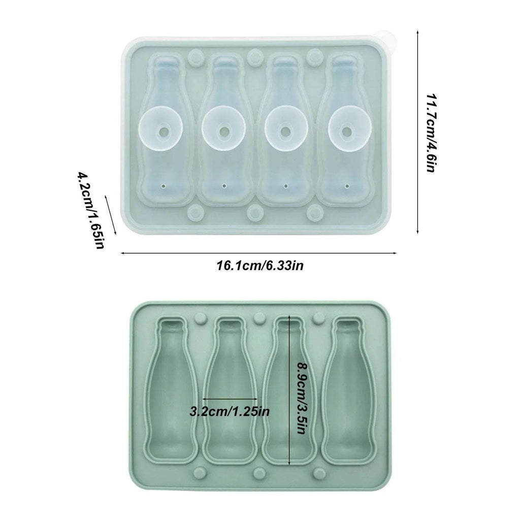 Coke Bottle Ice Mold Tray with Silicone Cover - ZA-Zola