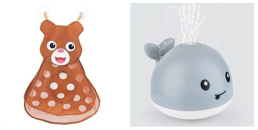 Electric Whale Bath Toy with Light & Water Spray - ZA-Zola
