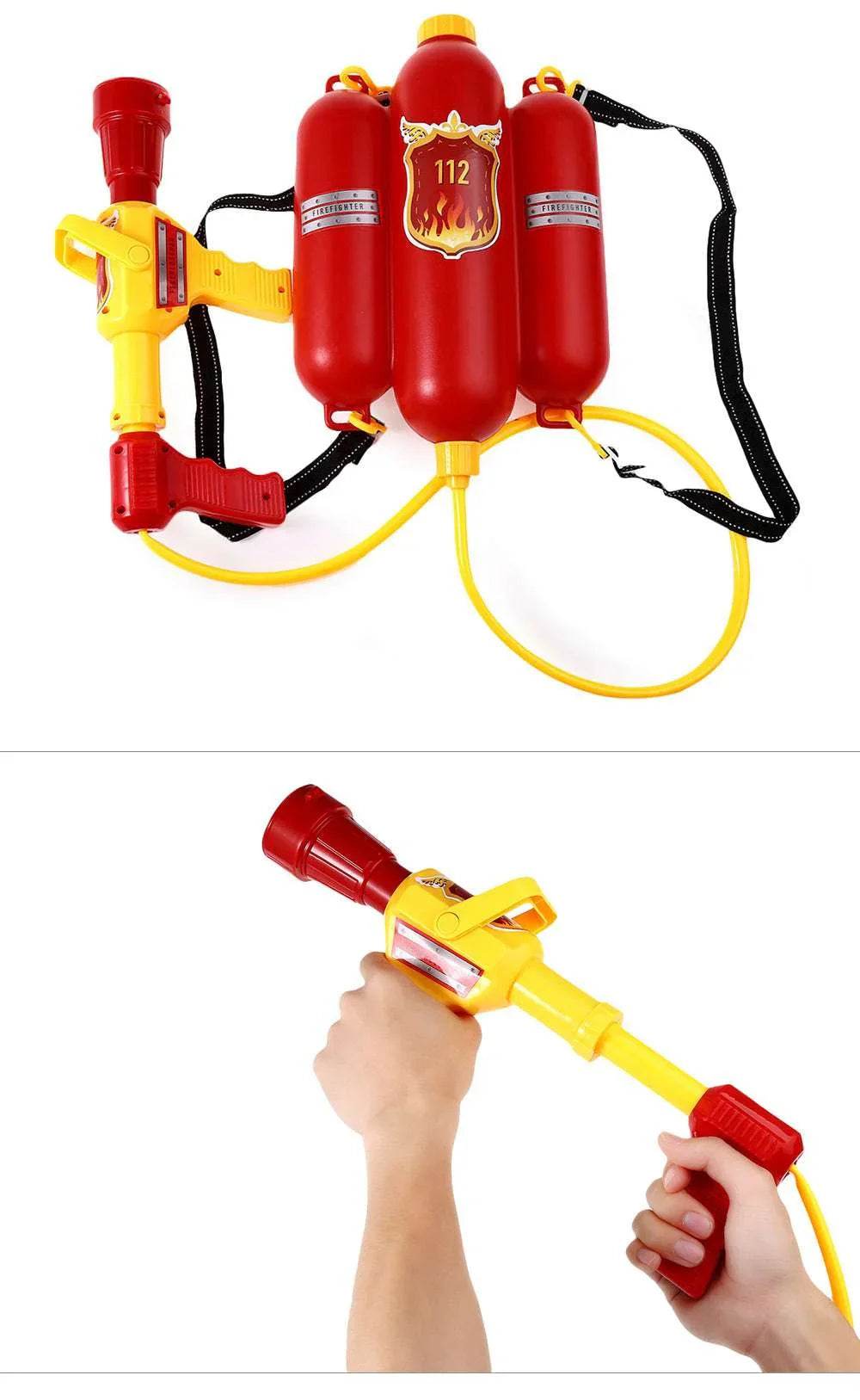 Kids Firefighter Water Gun Backpack Toy - ZA-Zola