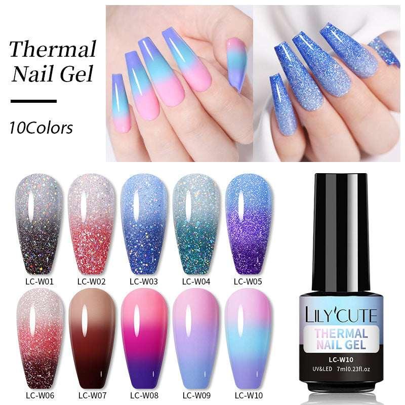 Temperature Change Glitter UV Nail Polish - ZA-Zola