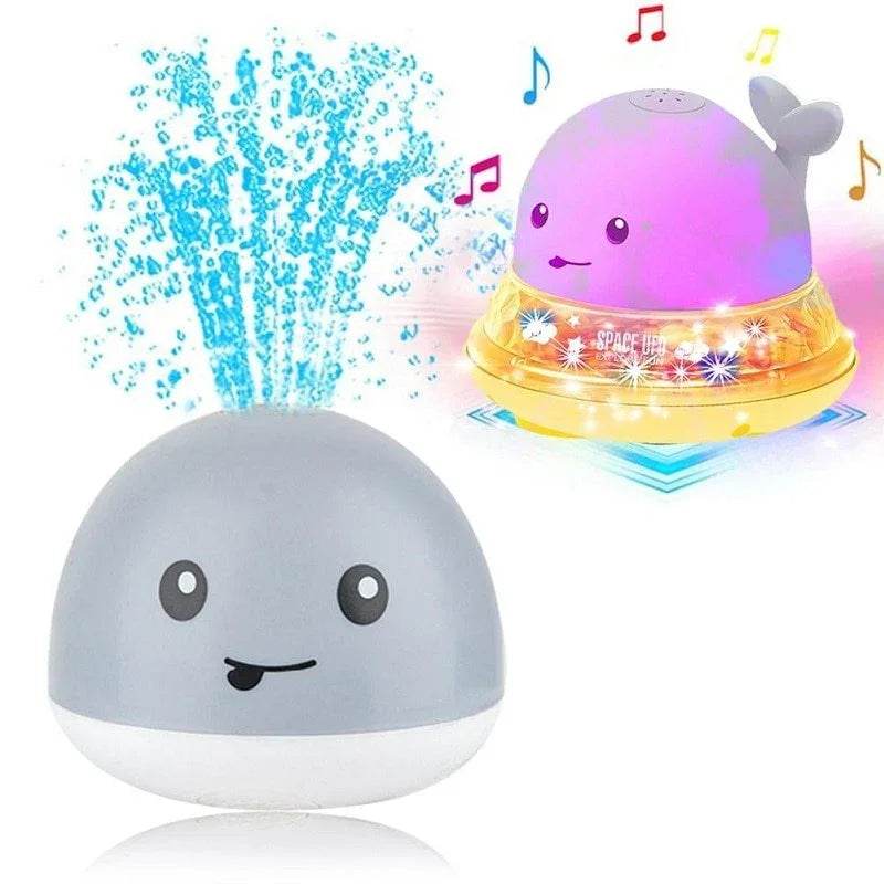 Electric Whale Bath Toy with Light & Water Spray - ZA-Zola
