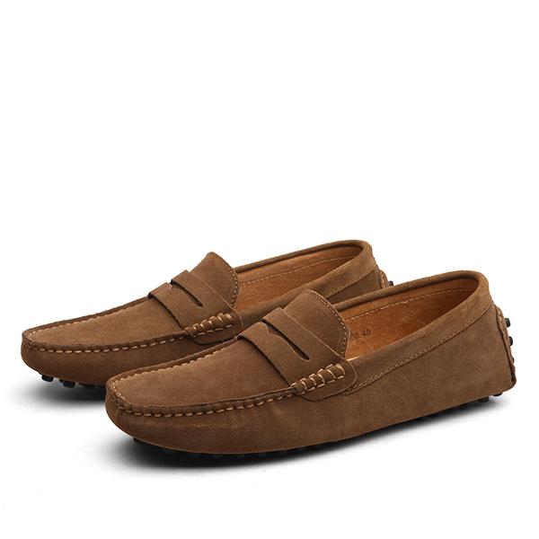 Men’s Cowhide Leather Casual Shoes Anti-Slip Comfort Footwear