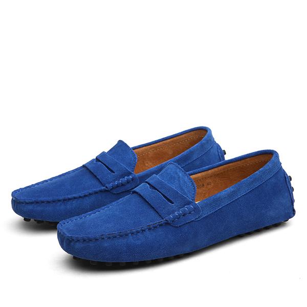 Men’s Cowhide Leather Casual Shoes Anti-Slip Comfort Footwear