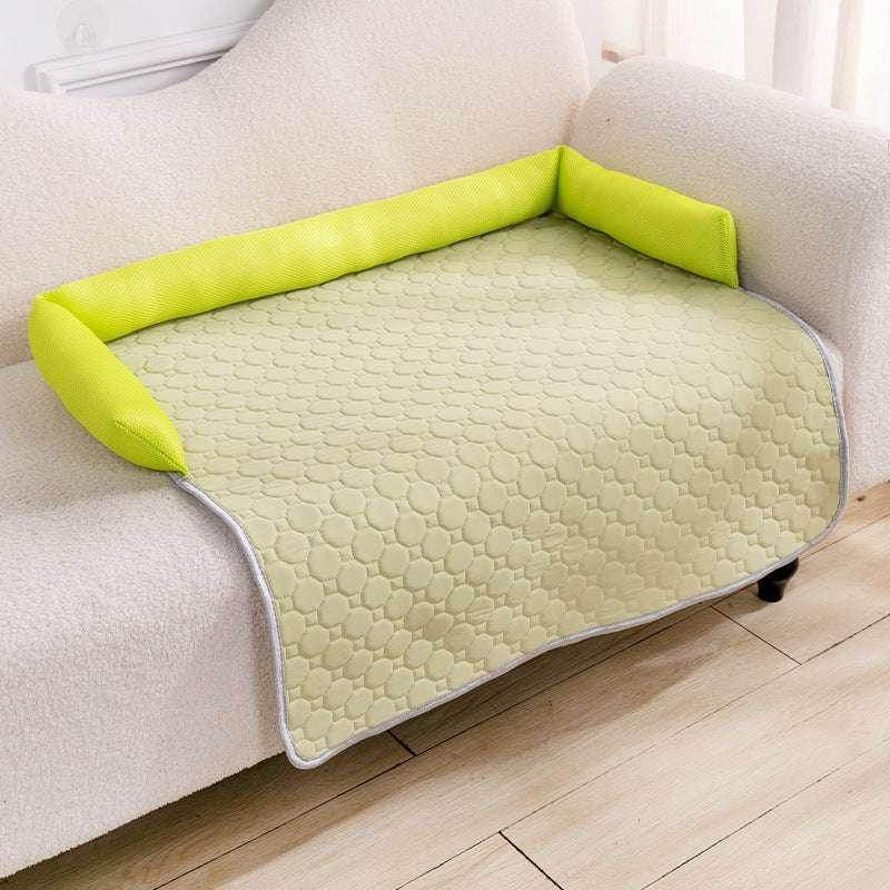 Cooling Pet Sofa Cushion – Ice Silk Dog Bed - ZA-Zola