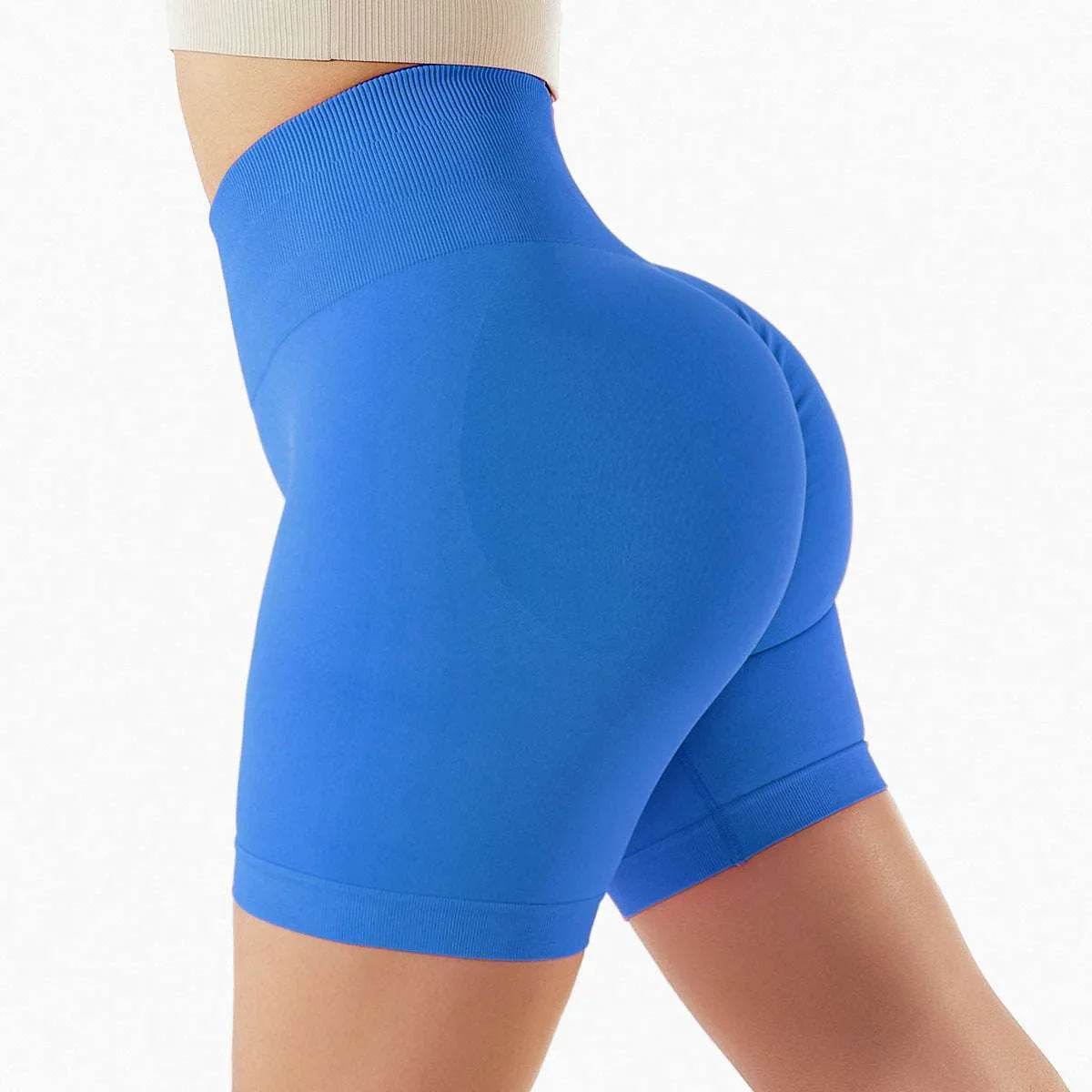 Seamless Yoga Shorts with High Hips & Waist - Comfortable & Stylish - ZA-Zola