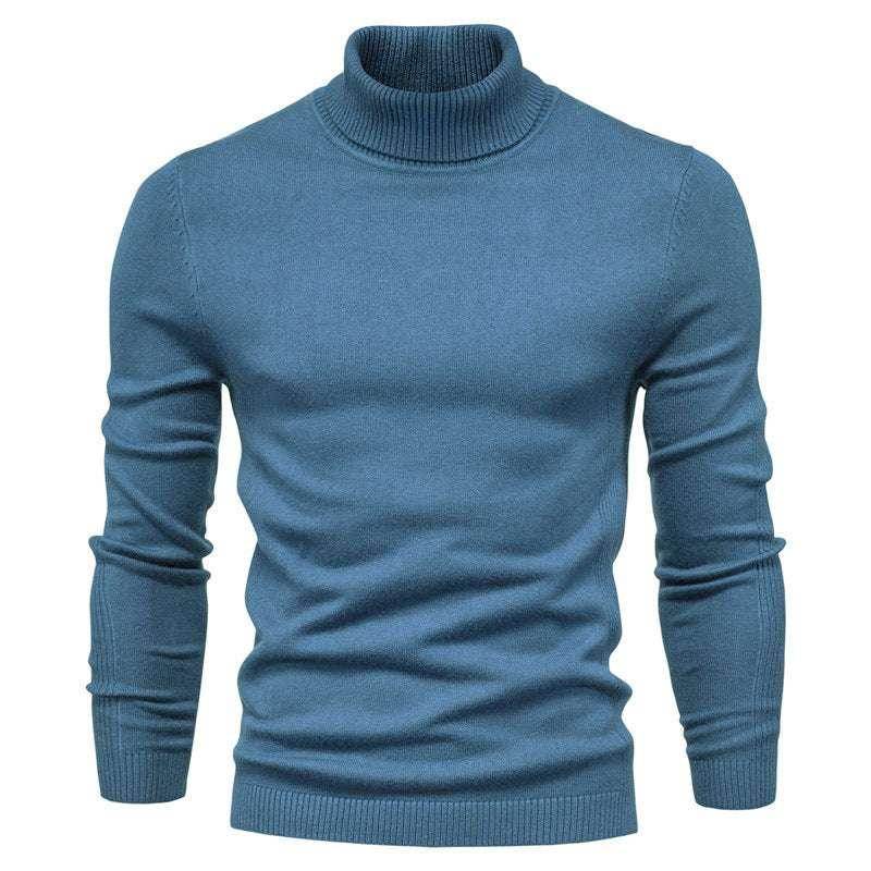 Men's Slim Turtleneck Sweater - Winter Casual Pullover - ZA-Zola