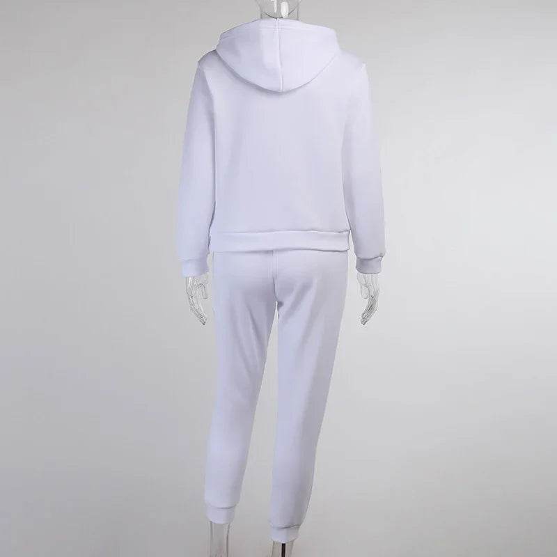 Simple Solid Color Hooded Suit – Shop Now! - ZA-Zola