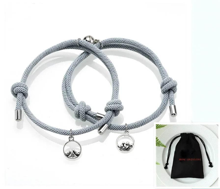 Magnetic Love Vows Bracelets for Couples – 2 Pack - ZA-Zola