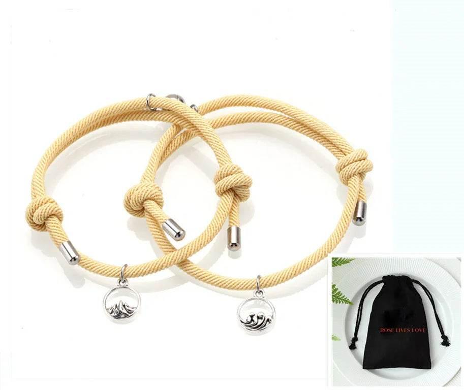 Magnetic Love Vows Bracelets for Couples – 2 Pack - ZA-Zola