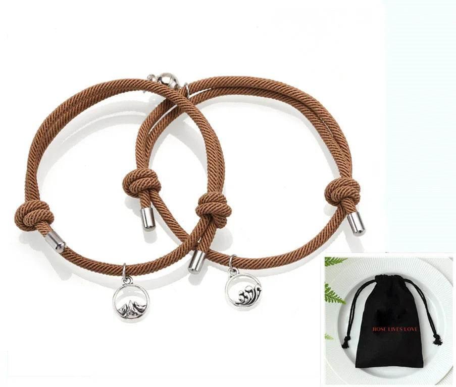 Magnetic Love Vows Bracelets for Couples – 2 Pack - ZA-Zola