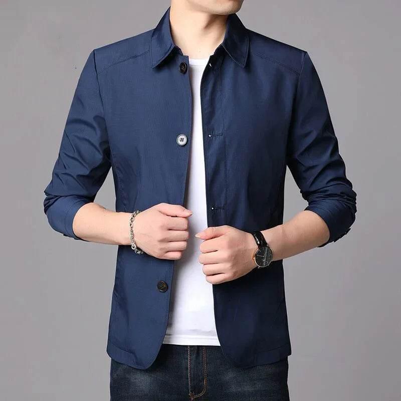Men's Solid Color Loose Lapel Jacket | Fashion City Style - ZA-Zola