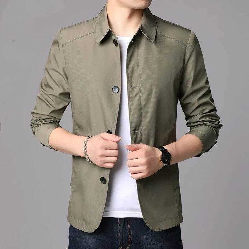 Men's Solid Color Loose Lapel Jacket | Fashion City Style - ZA-Zola