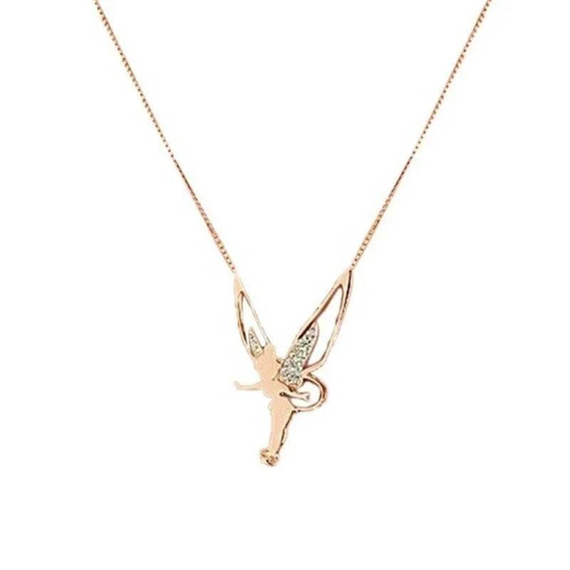 Diamond Angel Wings Necklace – Radiant Charm Gift - ZA-Zola
