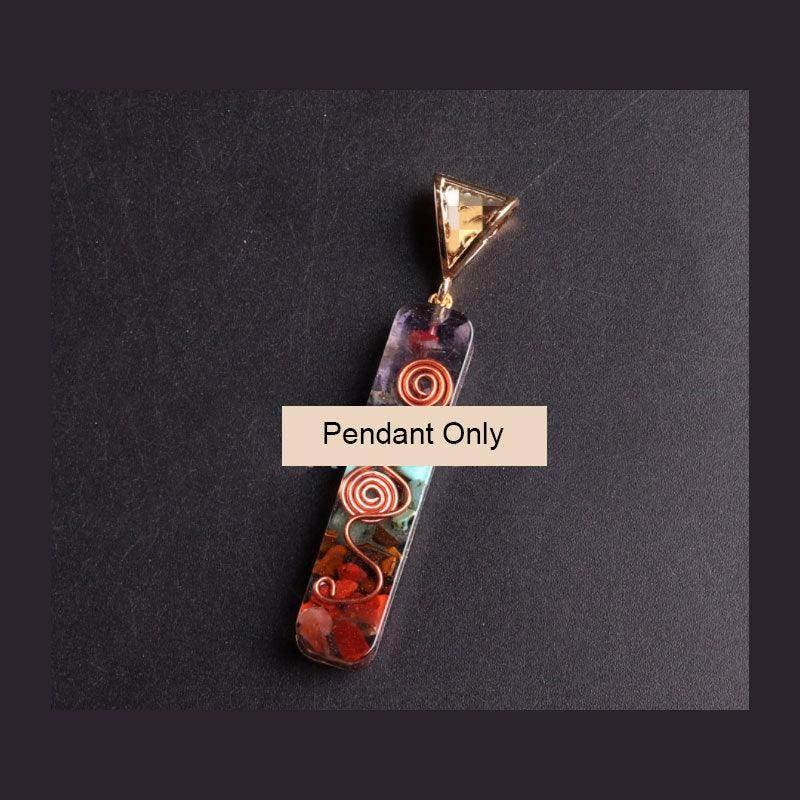 Gravel Seven Chakra Spirit Pendant Necklace - ZA-Zola
